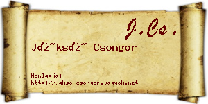 Jáksó Csongor névjegykártya